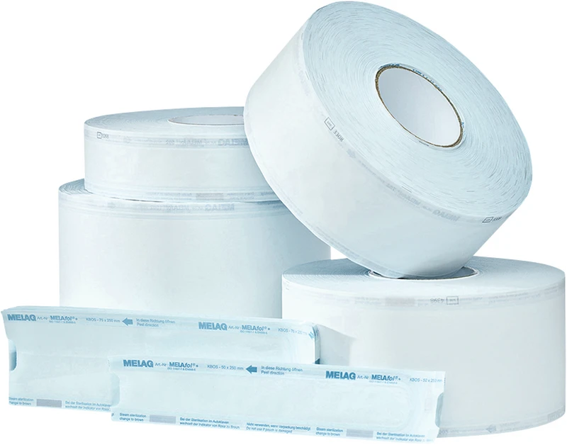 MELAfol+   Rolle  200 m x 10 cm Sterilisationsverpackung