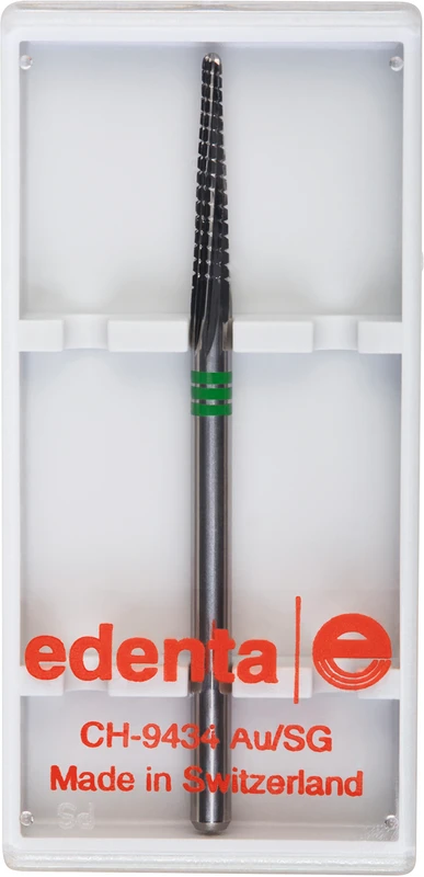 HM-Fräser Schliff 75  Stück  Einfachverz. mit Querhieb, 3 x grün grob, HP, Figur 194, 14 mm, ISO 023