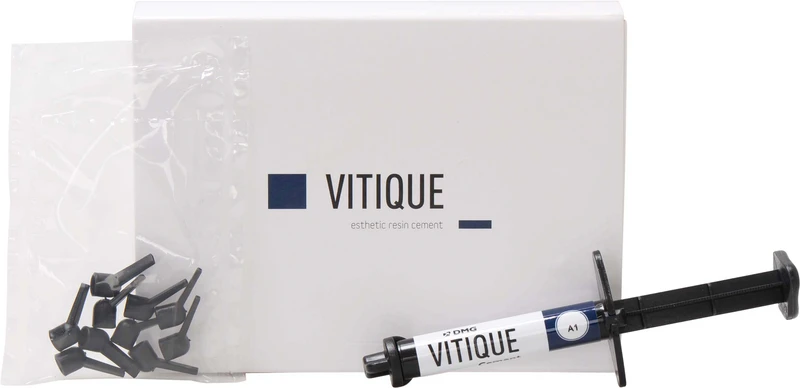 Vitique  Packung  6 g Spritze Zement A1, 10 Veneer-Tips