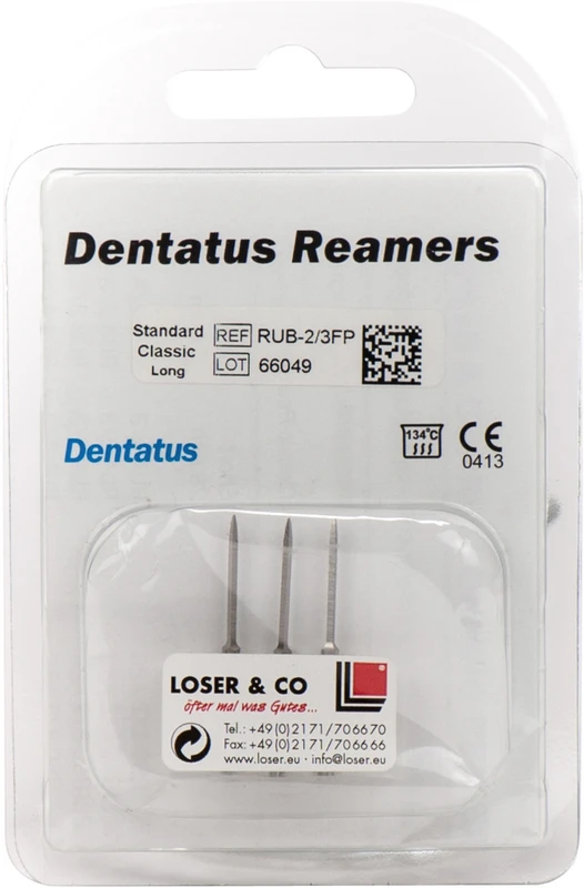 Classic Reamer  Packung  3 Stück 33 mm, Ø 1,20 mm, Größe 2