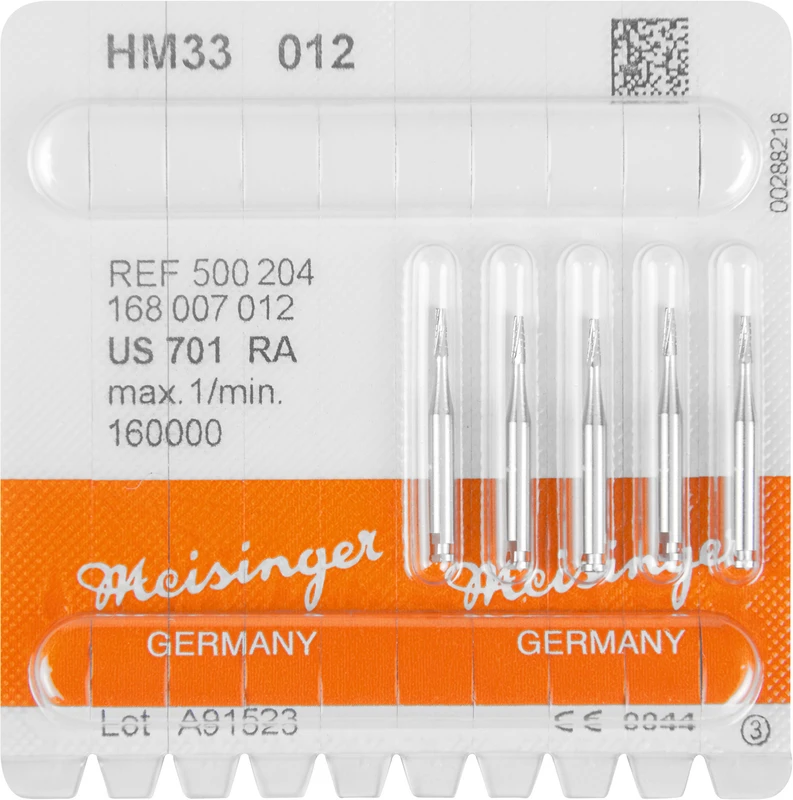 HM-Bohrer 33  Packung  5 Stück RA, Figur 168, 4,1 mm, ISO 012