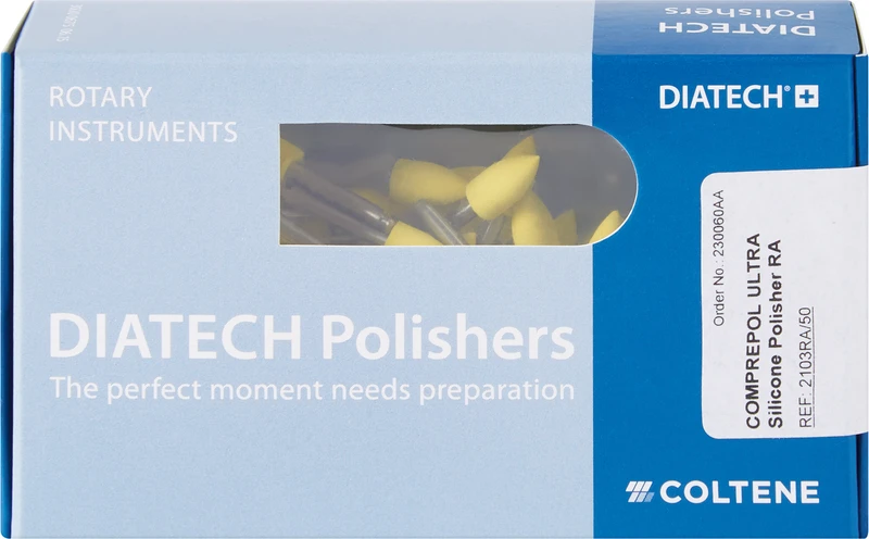 DIATECH COMPREPOL ULTRA  Packung  50 Stück gelb, RA, Figur 243 Flamme, 10 mm, ISO 050