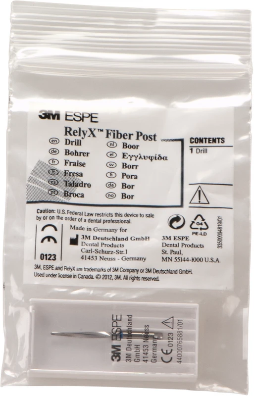 RelyX Fiber Post 3D Wurzelstiftbohrer  Stück  Größe 3 Ø 1,9 mm blau