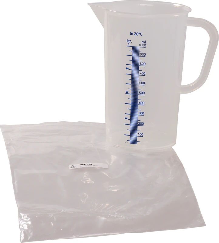 Messbecher  Stück  mit Skala für 1 Liter