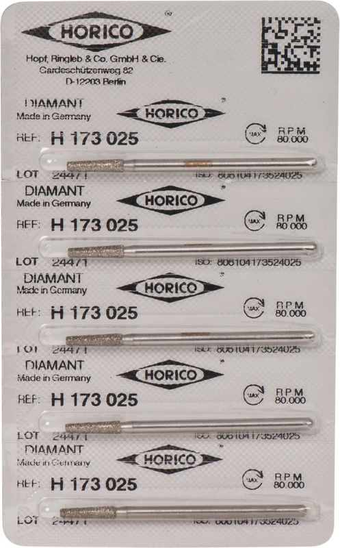 Diamantschleifer H 173      Packung  5 Stück HP, Figur 173, 10 mm, ISO 025