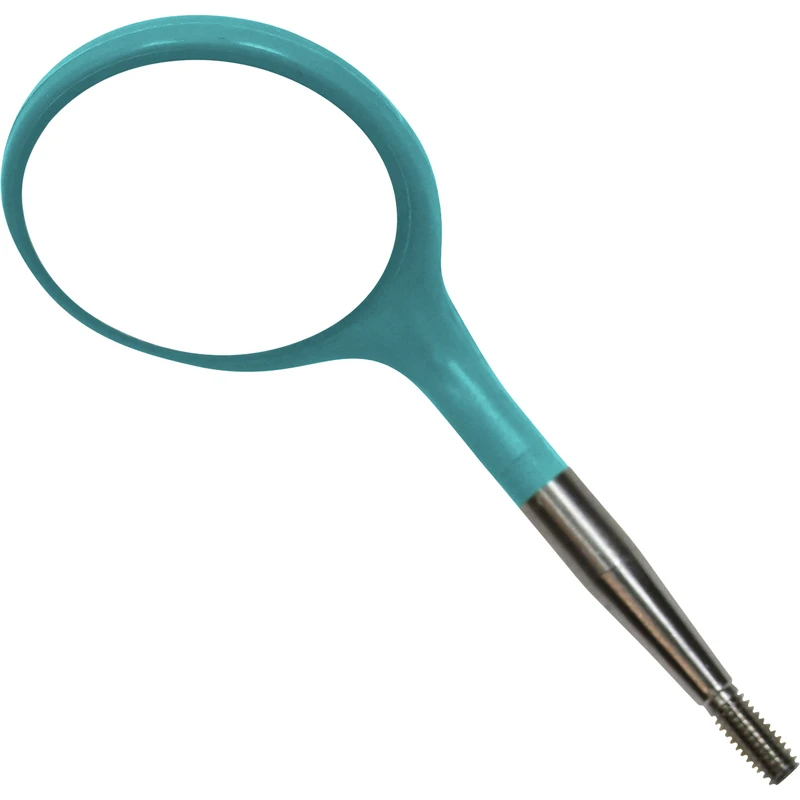 Crystal HD Mundspiegelansätze  Packung  12 Stück Größe 4, Ø 22 mm, türkis