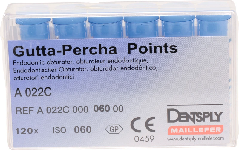 Guttapercha-Spitzen rosa  Packung  120 Stück rosa, Taper.02 ISO 060