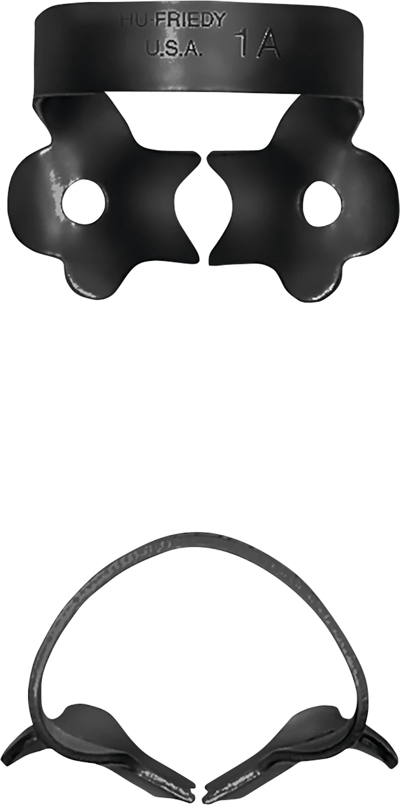 Kofferdam-Klammer Black Line  Stück  Figur 1A, für Prämolar