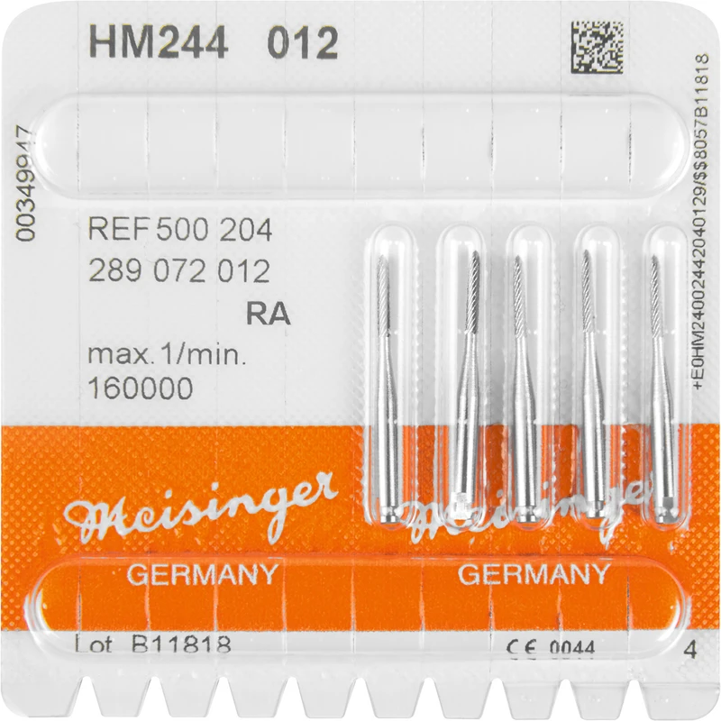 HM-Finierer 244  Packung  5 Stück fein RA, Figur 289 Torpedo, 8 mm, ISO 012