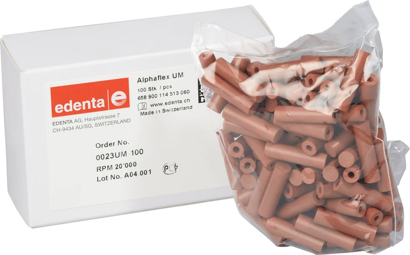 Alphaflex  Packung  100 Stück unmontiert, braun, Figur 114, 22 mm, ISO 060