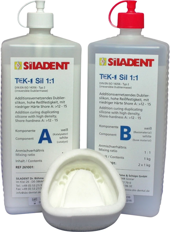 TEK-1 SIL 1:1  Packung  1 kg Flasche A, 1 kg Flasche B
