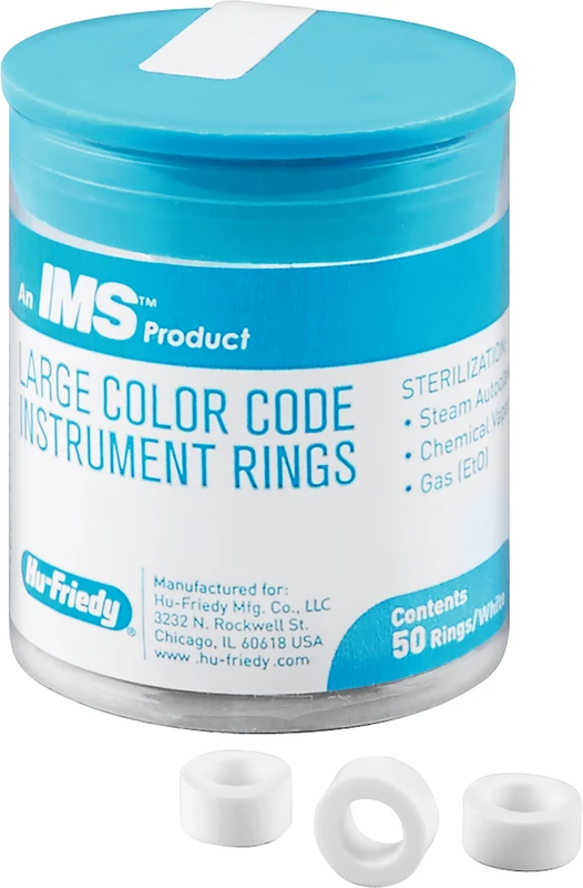 IMS Farbkodierungsringe maxi  Packung  50 Stück, IMS-1282L, weiß