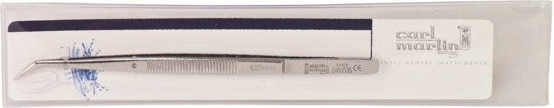 Zahnpinzetten nach College  Stück  15 cm, gerieft, kurze Spitze