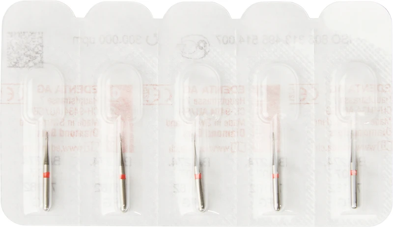 BAMBINO  Packung  5 Stück rot fein, FG kurz, Figur 274, 2 mm, ISO 007