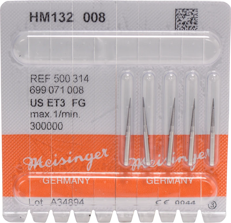 HM-Finierer 132  Packung  5 Stück fein, FG, Figur 699, 3,1 mm, ISO 008