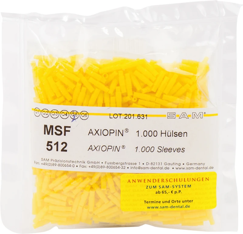 SAM® PIN SYSTEM AXIOPIN®  Nachfüllpackung  1.000 Hülsen