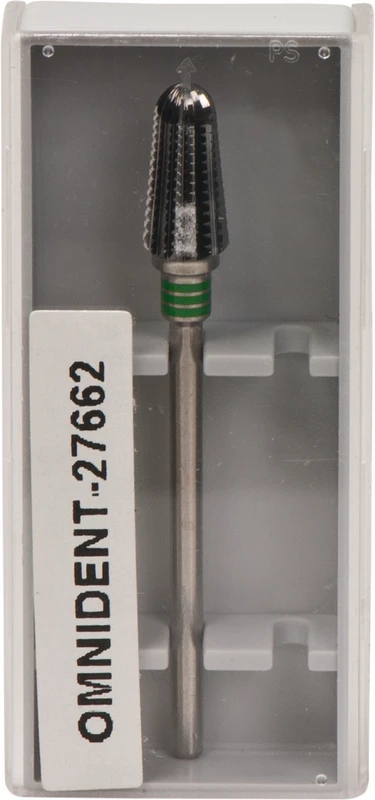 Omni HM-Fräser Schliff 75  Stück  einfachverzahnt mit Querhieb, 3 x grün grob, HP, Figur 263, 12 mm, ISO 060