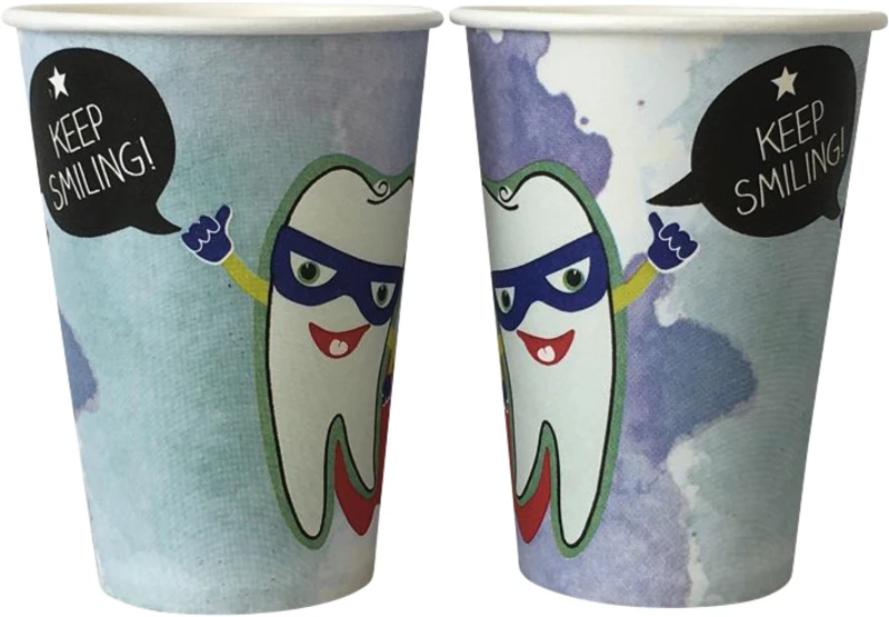 Mundspülbecher Hartpapier  Karton  2.000 Stück keep smiling