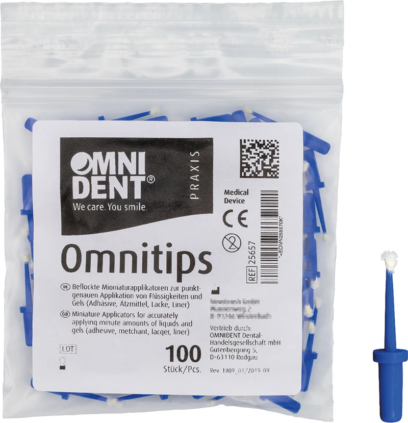 Omnitips  Packung  100 Stück blau