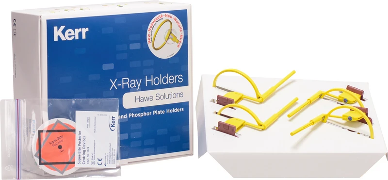 Super-Bite®  Packung  4 Filmhalter mit Ring Posterior, 1 Zentrierhilfe