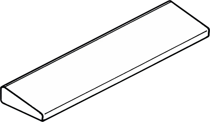 Arkansas Schleifsteine  Stück  weiß, Keilförmig, 102 x 26 x 5-10 mm