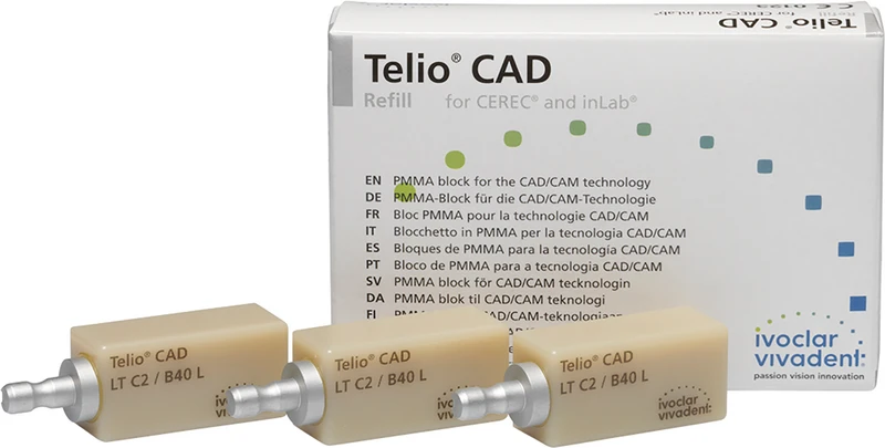 Telio® CAD  Packung  3 Stück Größe B40L, C2 LT