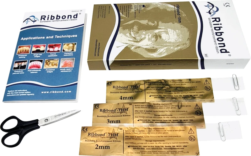 Ribbond® THM  Kit  3x 22 cm, 2, 3, 4 mm, 0,18 mm, 1 Schere, 1 Zinnfolie, 1 Anleitung