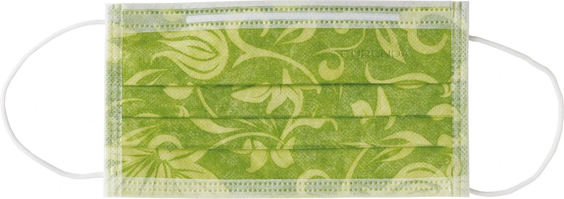 Monoart® Mundschutz Flower  Spenderbox  50 Stück mit Gummizug, cedro