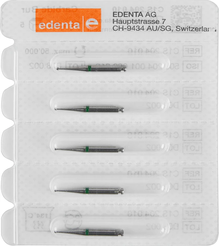 HM-Bohrer C1S  Packung  5 Stück grün, RA, Figur 001, ISO 010