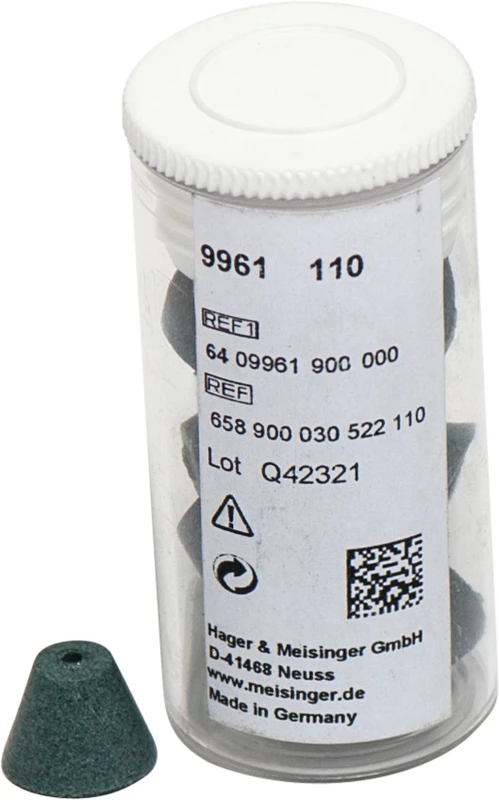 Universalpolierer 9961  Packung  10 Stück unmontiert, grün, Figur 030, 9 mm, ISO 110