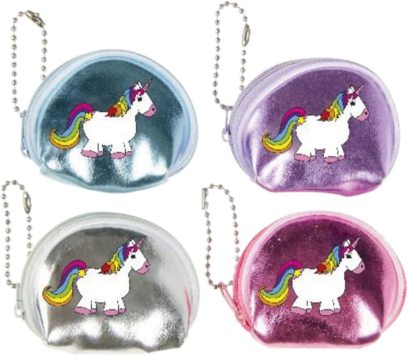 Minigeldbeutel Einhorn  Packung  24 Stück 7 cm