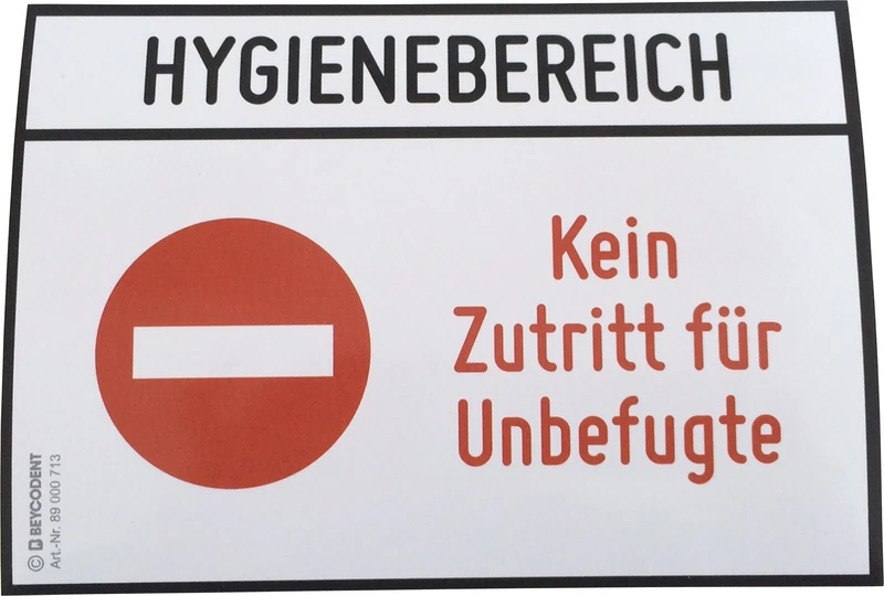 Hinweis-Etiketten  Stück  Kein Zutritt