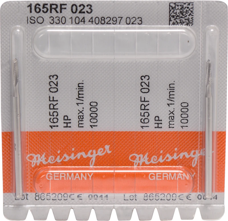 Chirurgie Fräser 165  Packung  2 Stück rostfreier Stahl, HP, Figur 408, ISO 023