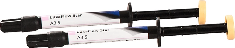 LuxaFlow Star  Packung  2 x 1,5 g Spritze A3,5, 10 Luer-Lock Tips