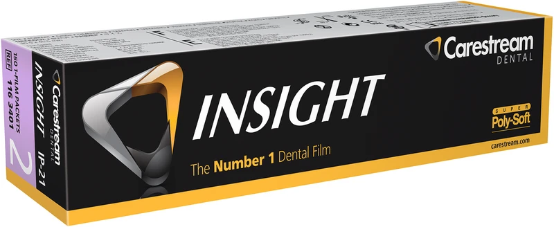 INSIGHT Periapical Film  SUPER Poly-Soft Packung  150 Einzelfilme 3,1 x 4,1 cm, IP-21