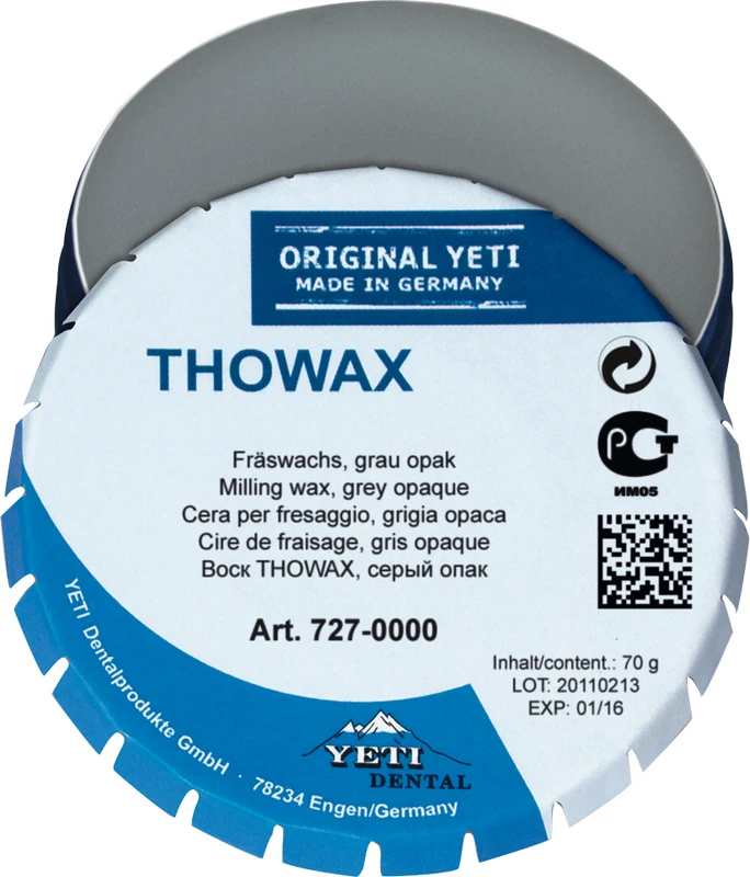 THOWAX Fräswachs  Dose  70 g grau\opak