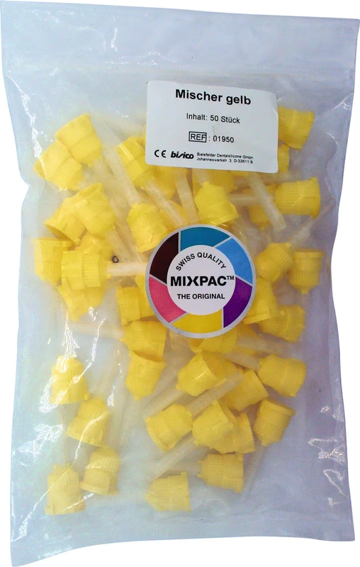 Mischer gelb  Packung  50 Stück gelb