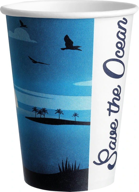 Save The Ocean Pappbecher  Karton  20 x 50 Stück Save the Ocean, 200 ml