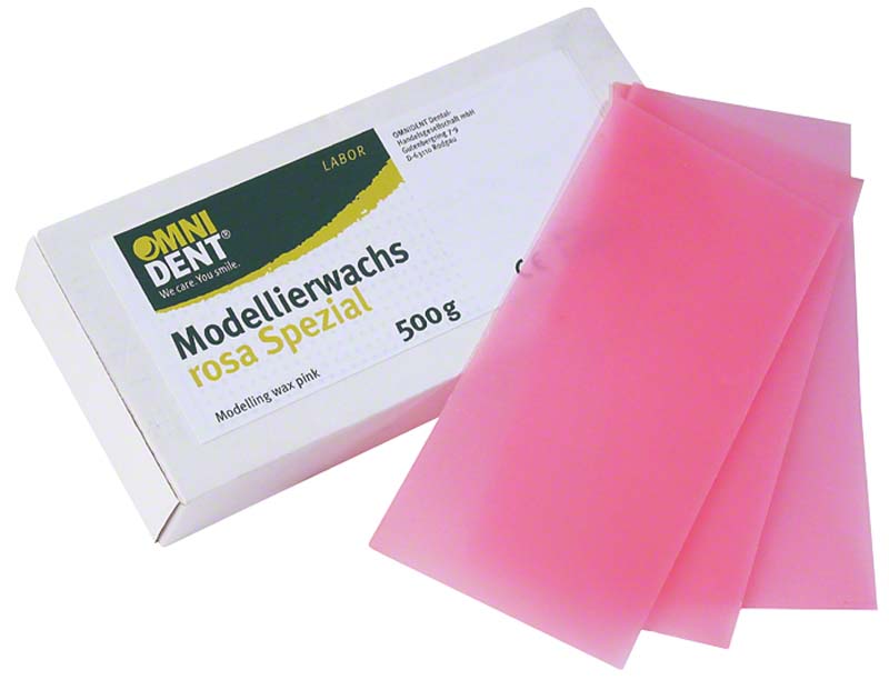 Modellierwachs rosa Spezial  Packung  500 g, 1,25 mm