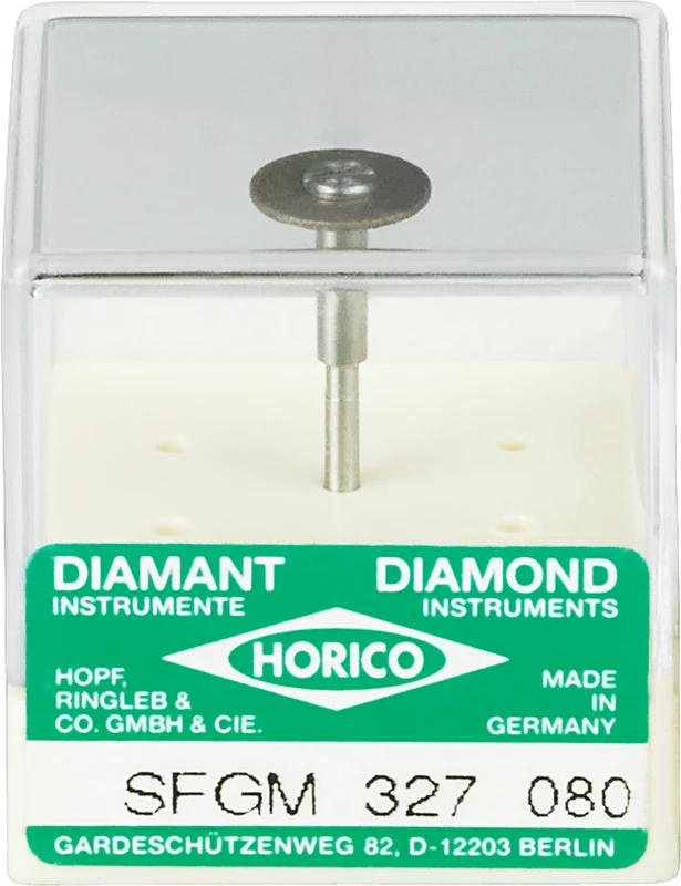 Sinterdiamantschleifer 327  Stück  starr, SFGM, Figur 327, 0,4 mm, ISO 080