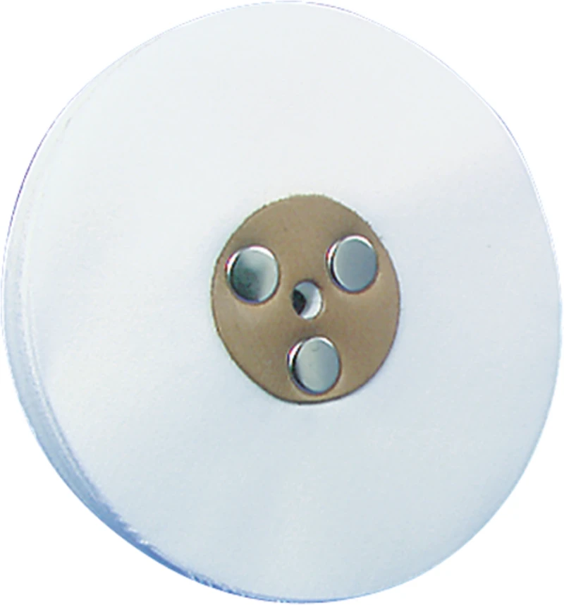 Nesselschwabbel  Stück  mit Lederkern, Nessel, Ø 100 mm, S: 7 mm