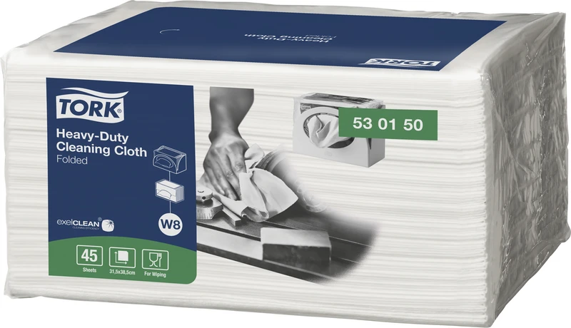 TORK® extra starke Reinigungstücher W8  Beutel  45 Stück 1-lagig, weiß