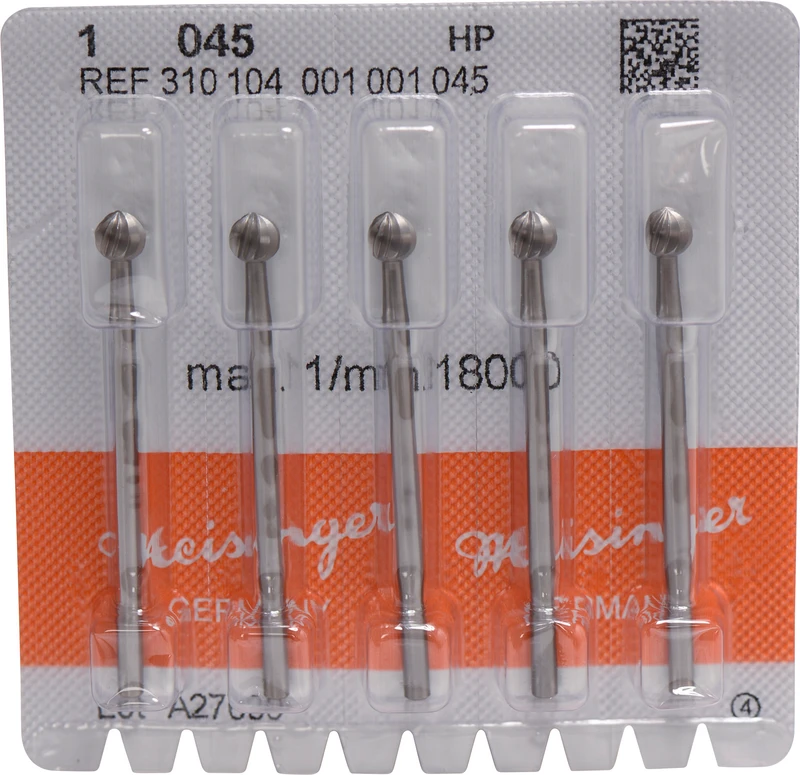 Stahlbohrer 1  Packung  10 Stück HP, Figur 001, ISO 045