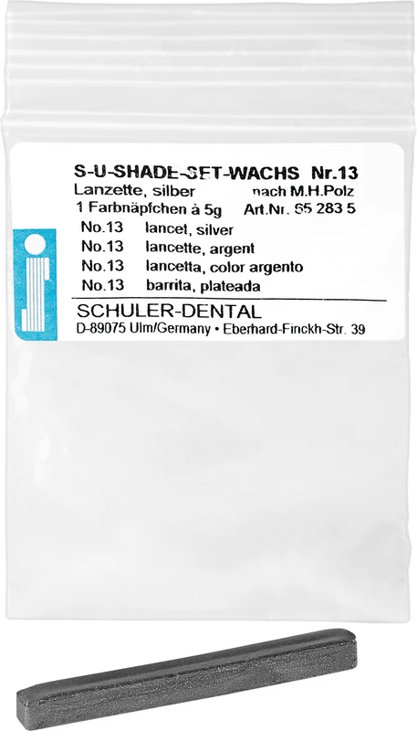 S-U-Shade-Set  Packung  5 g Farbnäpfchen Lanzette silber