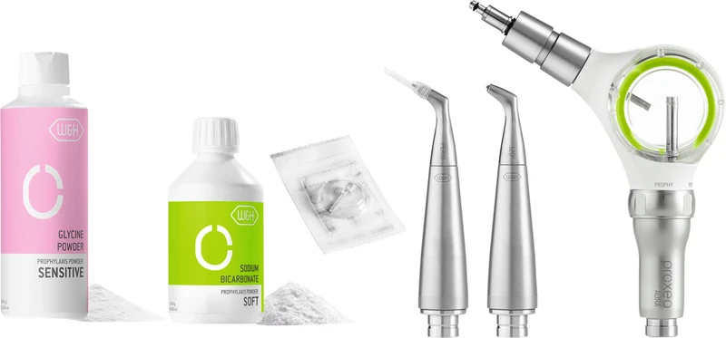 Proxeo Aura  Paro Set  Pulverstrahlhandstück inklusive Zubehör, für Multiflex-Anschluss