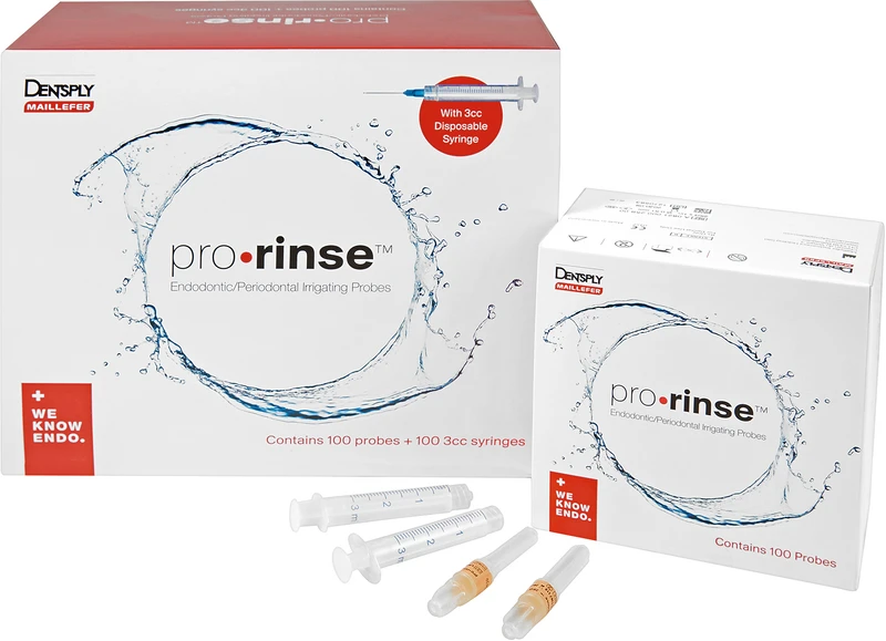 pro.rinse  Box  100 Stück orange, Ø 0,51 mm, 24GA, 100 Spritzen