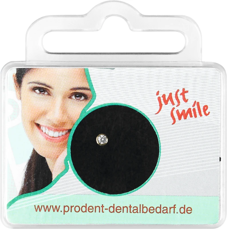 Twizzler  Stück  Großer Kreis mit Brillant gold, Ø 2,9 mm