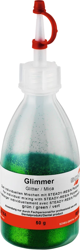 Glimmer  Flasche  50 g grün