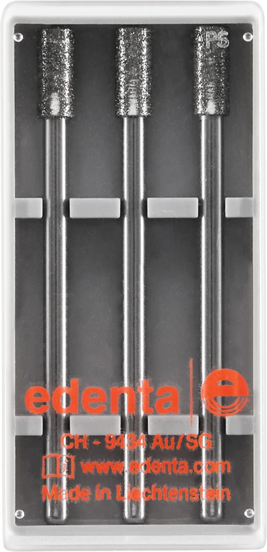 Diamanten 840\841  Packung  3 Stück Standard, HP, Figur 111 Zylinder flach, 8 mm, ISO 033