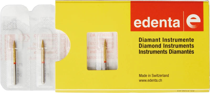 DIACUT V863  Packung  5 Stück rot fein, FG, Figur 250 Flamme, 10 mm, ISO 016